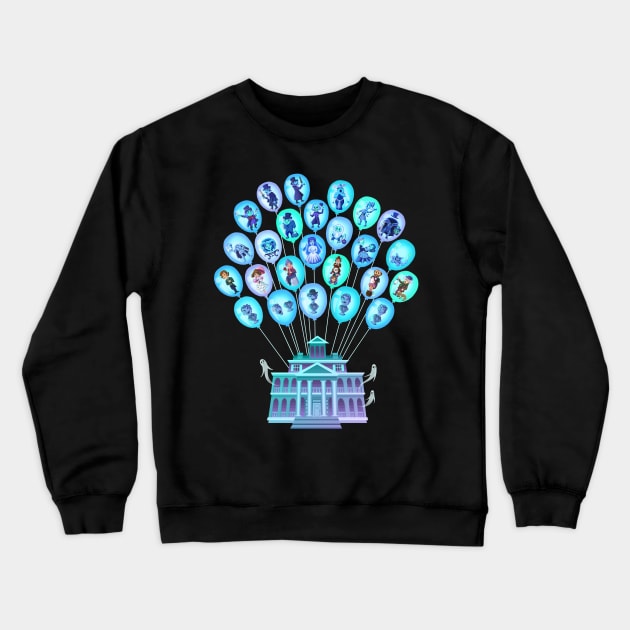 Haunted Balloons Crewneck Sweatshirt by NikkiWardArt